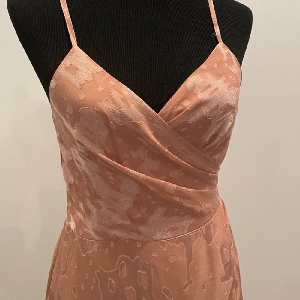 Hutch Blush Jacquard Wrap Dress